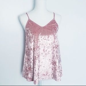 《Peach Love》 crushed velvet tank